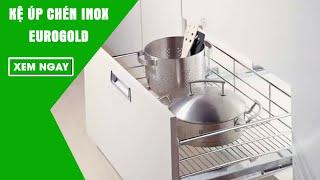 Kệ úp xoong nồi inox dạng hộp Eurogold - Phụ kiện tủ bếp - Tủ bếp