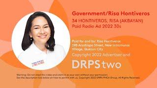 HONTIVEROS, RISA (AKBAYAN) Paid Radio Ad 2022 30s