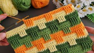 Wow!..Very Easy! 3D Super how to make eye catching crochet.Everyone who saw it loved it.Babyblanket