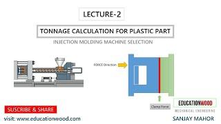 Lecture-2 Tonnage Calculation for Plastic Component/Machine Selection