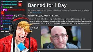 getting banned on roblox