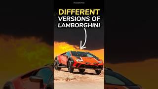 Different versions of LAMBORGHINI #viral #shortsvideo #lamborghini #shorts