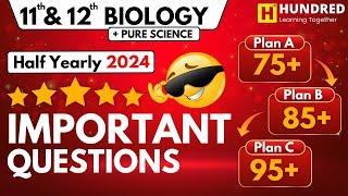 11th,12th Biology Half yearly Important Questions 2024 #tamilmedium #purescience #thatromthookrom