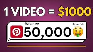 Earn $1,000/Week by Simply Copying & Pasting Videos on Pinterest