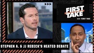 Stephen A. & JJ Redick GO AT IT debating whether the NBA has turned soft  | First Take