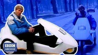 1985: "Is it a car, or a toy?" SINCLAIR C5 Review | Top Gear | Retro Transport | BBC Archive