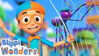 Blippi Wonders - Spider Web! | Blippi Animated Series | Cartoons For Kids