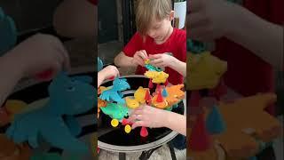 Montessorri dinosaur toy helps us learn while we play!