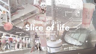 Slice of life *SHOUJO GIRL*  DIARIES  .•₊˚.༄ || romanticising life , LOTS of rain , mall visit