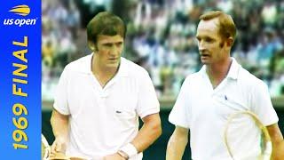 Rod Laver vs Tony Roche in pursuit of the first Open Era Grand Slam! | US Open 1969 Final