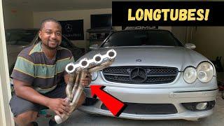 My Mercedes CLK500 gets INSANE Longtube Headers From Moscow Supercharge!