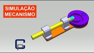 SIMULAÇÃO DE MECANISMOS MECANICOS SIMPLES #114 - CONCEITO ACIONAMENTO POR CAMES 4