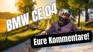 Eure Fragen zum BMW CE 04 - Reifendruck, Sitzbank, Lenkradschloß etc.