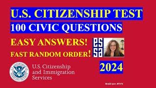 2024 Random 100 Civics Questions and Answers by Group: US Citizenship Interview | Fast Easy Answer