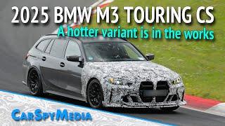 Hot 2025 BMW M3 Touring CS Prototype With Power Increase to 543 hp Spied Testing At The Nürburgring