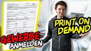 Gewerbe anmelden - Für Dropshipping, online marketing  & online Shop im Print on Demand