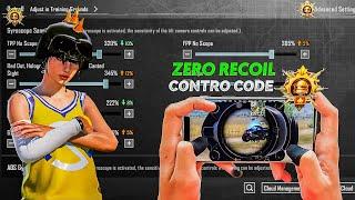 BestZero Recoil Sensitivity + 4 Finger Control Code Bgmi 3.5 New Update