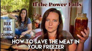 How To Save Your Freezer Meat When the Power Grid Fails