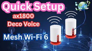 How to set up ax1800 Deco Voice X20 Mesh Wi-Fi 6 -English