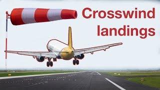 How to do a CROSSWIND LANDING in a Boeing 737NG