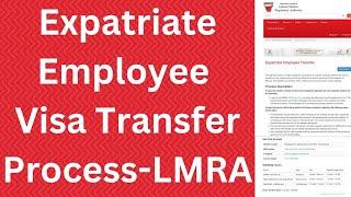 Expatriate Employee Visa Transfer  | LMRA Visa Transfer Process  | Visa mobility in Bahrain