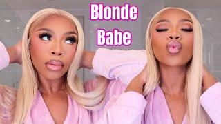 BLONDE BABE: NO BALD CAP INSTALL & HOW TO EASILY TONE A 613 WIG! ft Yolissa Hair