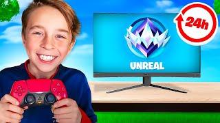 Mon PETIT FRÈRE joue en UNREAL pendant 24h ! (8 ans)