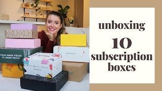 Comparing & Unboxing TEN SUBSCRIPTION BOXES!