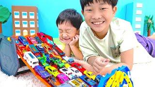 예준이와 예성이의  핫휠 자동차 장난감 수집놀이 트럭놀이 Hot Wheel Car Toy Play