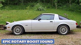 Turbo Rotary '79 RX7 Back Road Driving - Pure Enthusiast Spirited Drive