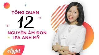 Học giao tiếp tiếng Anh: Cách phát âm 12 nguyên âm đơn