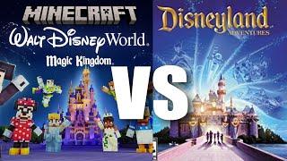 Minecraft: Walt Disney World VS Disneyland Adventures