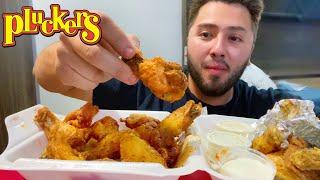 Trying Pluckers Wings for the first Time • Mukbang