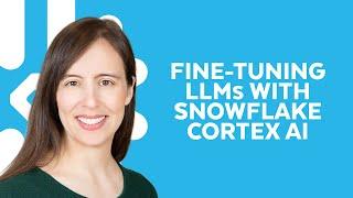 Demo: LLM Serverless Fine-Tuning With Snowflake Cortex AI | Summit 2024