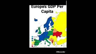 GDP per capita in Europe #fyp #viral #shorts #countries #serbia