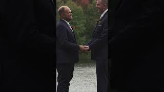 SURPRISED WEDDING GUESTS - LGBQT Fall Wedding in Sparta, WI