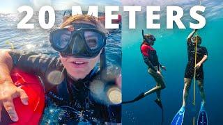 Freediving for the first time in Sri Lanka! (my deepest dive so far!)