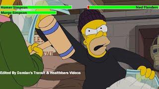 Homer Simpson vs. Ned Flanders with healthbars (20K Subscriber Special)