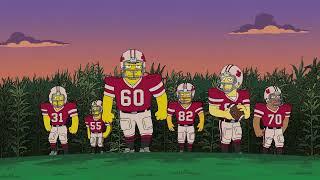 Homer Accidentally Build a Canadian Footbal Field