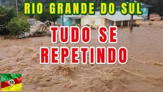 Chuva volta a destruir cidades no Rio Grande do Sul