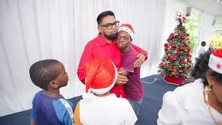 President Ali and First Lady Arya Ali hosted their annual Christmas social for children #oneguyana