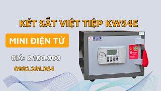 { REVIEW} Két sắt Việt Tiệp KW34E mini điện tử chống cháy chìa khóa rãnh trong chống đánh 2024