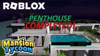 PENTHOUSE (COMPLETED!) - ROBLOX (MANSION TYCOON)