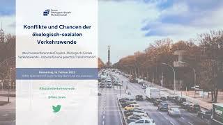 FÖS-Konferenz: Konflikte und Chancen der ökologisch-sozialen Verkehrswende