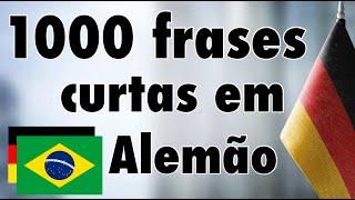 Aprenda 1000 frases curtas em Alemão A1 / A2 - vídeo para iniciantes