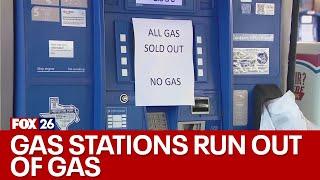 Houston gas stations RUNNING OUT OF GAS after Hurricane Beryl