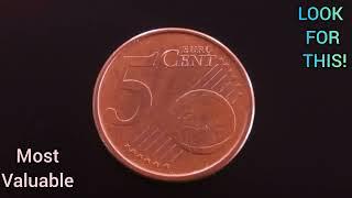  € 17,90000  RARE AND VALUABLE  5 Cent Euro Worth Money Don't Spend This Coin!