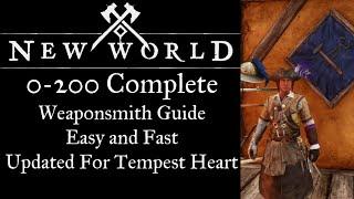 New World 0-200 Weaponsmithing Guide, Updated For Tempest !! Easy and Cheapest Way I found!