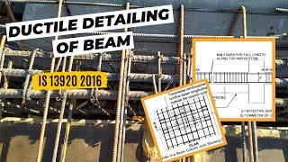 Ductile Detailing of Beam as per IS 13920 2016 | Lapping Zone in Beam