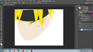 •Making Naruto using mouse in adobe photoshop.